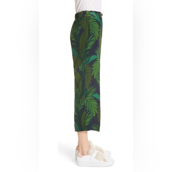 Moncler Palm Print Silk Pants - Picture 4 of 6